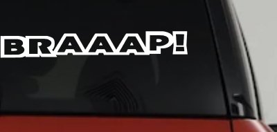 BRAAAP Car or Truck Window Vinyl Decal Sticker