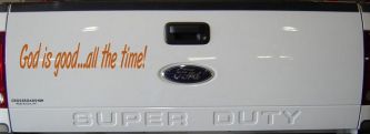 God Is Good All The Time Christian Car or Truck Window Decal Sticker (Nut Brown)