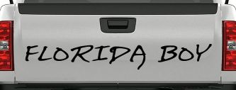 Florida Boy Car or Truck Window Decal Sticker (Black)