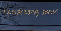 Florida Boy Car or Truck Window Decal Sticker (Light Brown)