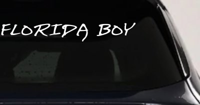Florida Boy Car or Truck Window Vinyl Decal Sticker