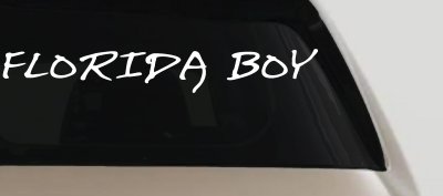 Florida Boy Car or Truck Window Vinyl Decal Sticker