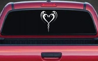 Tribal Dragon Heart Car or Truck Window Decal Sticker
