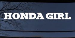 Honda Girl Car or Truck Window Decal Sticker