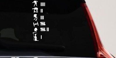 Zombie At At At St Tie Fighter Goomba Grim Reaper Keeping Count Funny Car or Truck Window Vinyl Decal Sticker