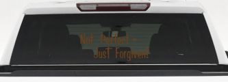 Not Perfect Just Forgiven Christian Car or Truck Window Decal Sticker (Copper)