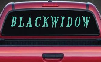 Blackwidow Car or Truck Window Decal Sticker (Mint)
