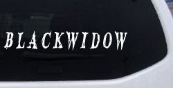 Blackwidow Car or Truck Window Decal Sticker
