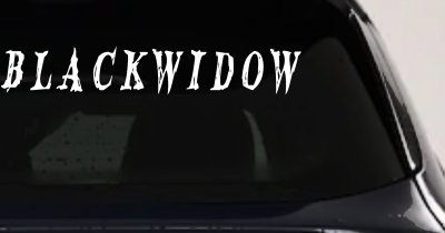 Blackwidow Car or Truck Window Vinyl Decal Sticker