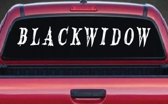 Blackwidow Car or Truck Window Decal Sticker