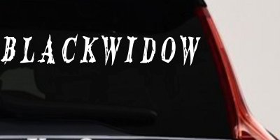 Blackwidow Car or Truck Window Vinyl Decal Sticker