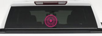 Seal of the Eastern Band of The Cherokee Nation Native American Indian Car or Truck Window Decal Sticker (Hot Pink)