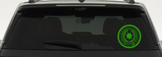 Seal of the Eastern Band of The Cherokee Nation Native American Indian Car or Truck Window Decal Sticker (Lime)