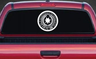 Seal of the Eastern Band of The Cherokee Nation Native American Indian Car or Truck Window Decal Sticker