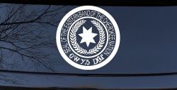 Seal of the Eastern Band of The Cherokee Nation Native American Indian Car or Truck Window Decal Sticker