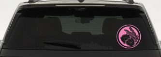 Bacon and Eggs Business Window Lettering Sign Car or Truck Window Decal Sticker (Pink)