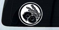 Bacon and Eggs Business Window Lettering Sign Car or Truck Window Decal Sticker