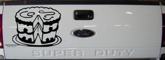 Cake Business Window Lettering Sign Car or Truck Window Decal Sticker (Black)