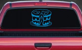 Cake Business Window Lettering Sign Car or Truck Window Decal Sticker (Blue)