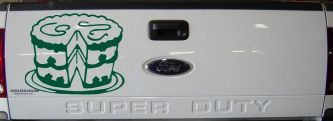 Cake Business Window Lettering Sign Car or Truck Window Vinyl Decal Sticker (Dark Green)