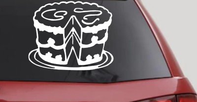 Cake Business Window Lettering Sign Car or Truck Window Vinyl Decal Sticker
