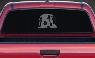 Biscuit and Gravy Business Window Lettering Sign Car or Truck Window Decal Sticker (Silver)