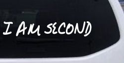 I Am Second Christian Car or Truck Window Decal Sticker