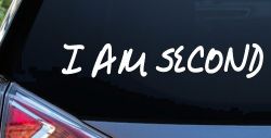 I Am Second Christian Car or Truck Window Decal Sticker