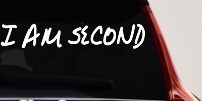 I Am Second Christian Car or Truck Window Vinyl Decal Sticker