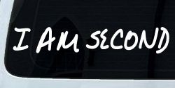 I Am Second Christian Car or Truck Window Decal Sticker