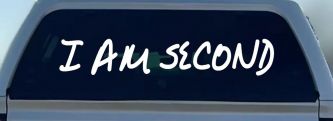 I Am Second Christian Car or Truck Window Decal Sticker