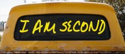 I Am Second Christian Car or Truck Window Vinyl Decal Sticker (Yellow)