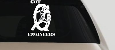 Got Engineers Car or Truck Window Vinyl Decal Sticker