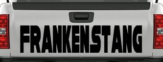 Frankenstang Car or Truck Window Vinyl Decal Sticker (Black)