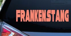 Frankenstang Car or Truck Window Vinyl Decal Sticker (Coral)