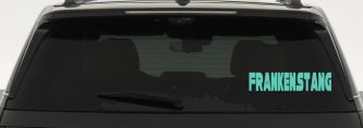 Frankenstang Car or Truck Window Decal Sticker (Mint)