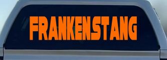 Frankenstang Car or Truck Window Vinyl Decal Sticker (Orange)