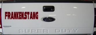 Frankenstang Car or Truck Window Decal Sticker (Purple Red)