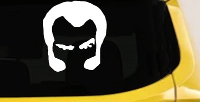 Unknown Hinson Hair And Sideburns Car or Truck Window Vinyl Decal Sticker