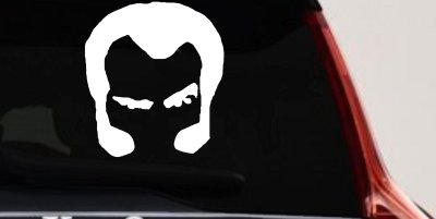 Unknown Hinson Hair And Sideburns Car or Truck Window Vinyl Decal Sticker