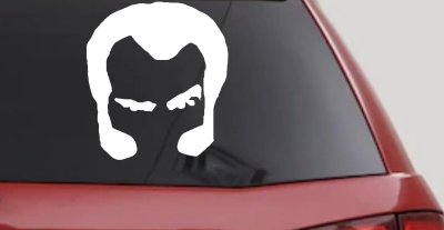 Unknown Hinson Hair And Sideburns Car or Truck Window Vinyl Decal Sticker