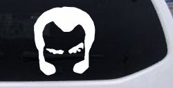 Unknown Hinson Hair And Sideburns Car or Truck Window Decal Sticker