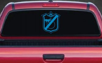 Black Sheep Shield Only Car or Truck Window Vinyl Decal Sticker (Blue)