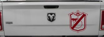 Black Sheep Shield Only Car or Truck Window Decal Sticker (Burgundy)