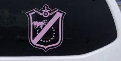 Black Sheep Shield Only Car or Truck Window Decal Sticker (Lilac)