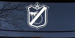 Black Sheep Shield Only Car or Truck Window Decal Sticker