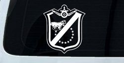 Black Sheep Shield Only Car or Truck Window Decal Sticker