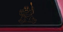 Baby Dinosaur Car or Truck Window Vinyl Decal Sticker (Copper)