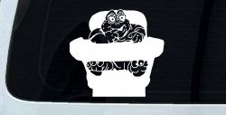 Baby Sinclair Dinosaurs High Chair Car or Truck Window Decal Sticker