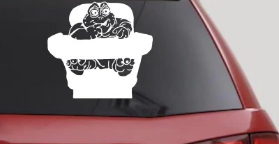 Baby Sinclair Dinosaurs High Chair Car or Truck Window Vinyl Decal Sticker